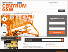 Tablet Screenshot of centrumgsm.hu